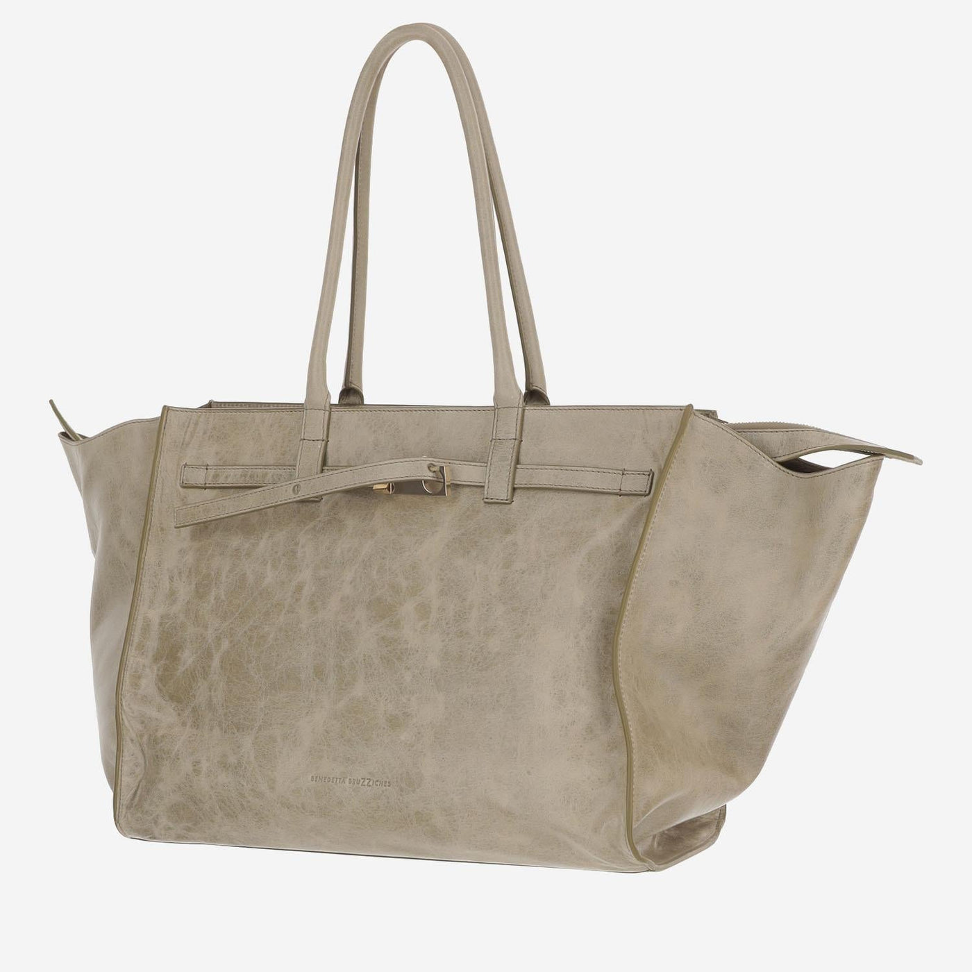 Benedetta Bruzziches Shoulder Bag — Beige Leather