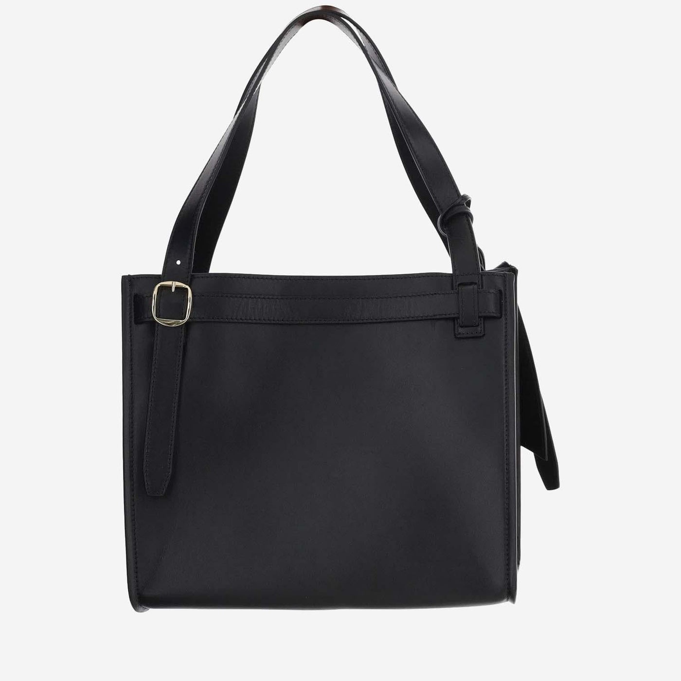 Coperni Cabas Shoulder Bag — Black Leather