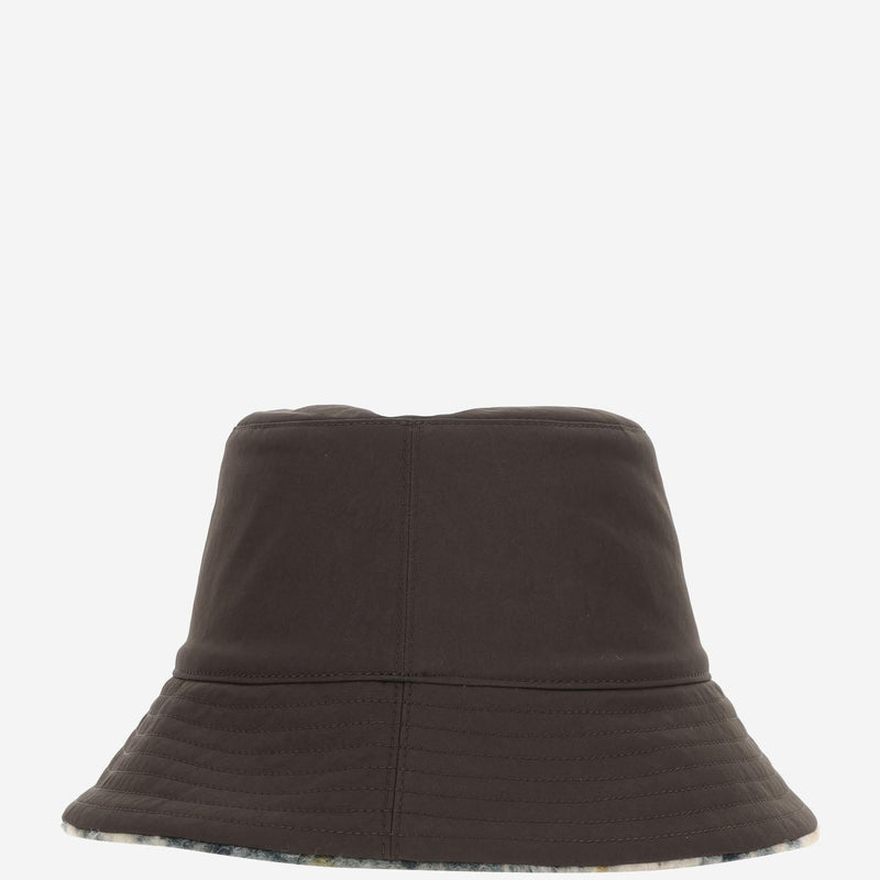 Burberry 8098375 Reversible Wool-Blend Fleece Bucket Hat — Green