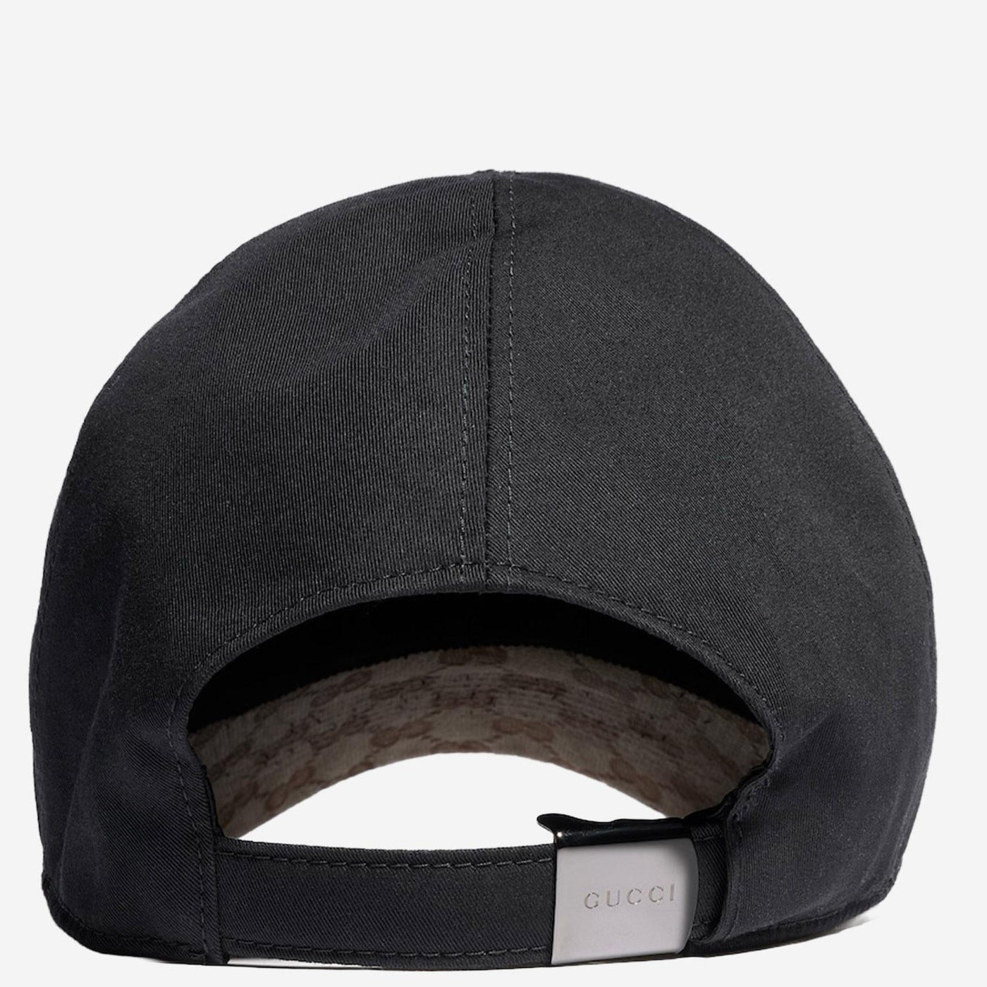Gucci 875670 Cotton-Blend Baseball Cap — Black Caps