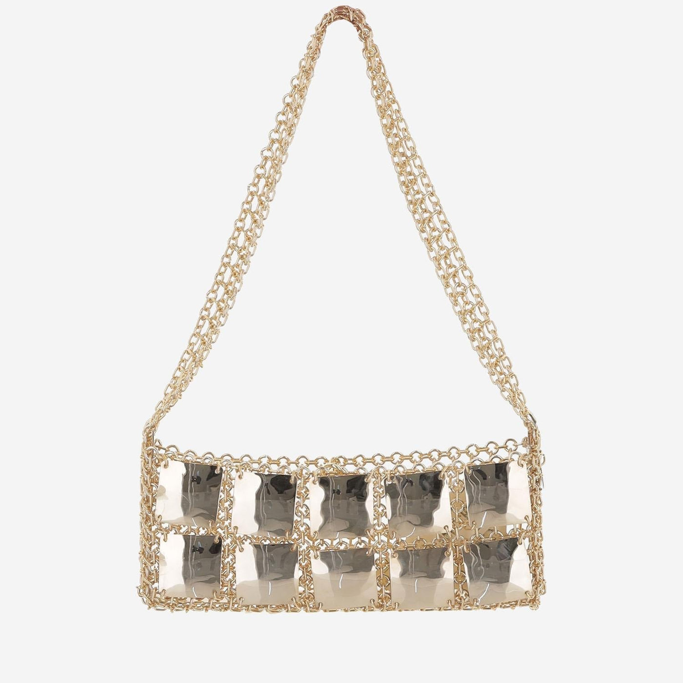 Silvia Gnecchi Minichoco Clutch — Gold Gold-plated Brass