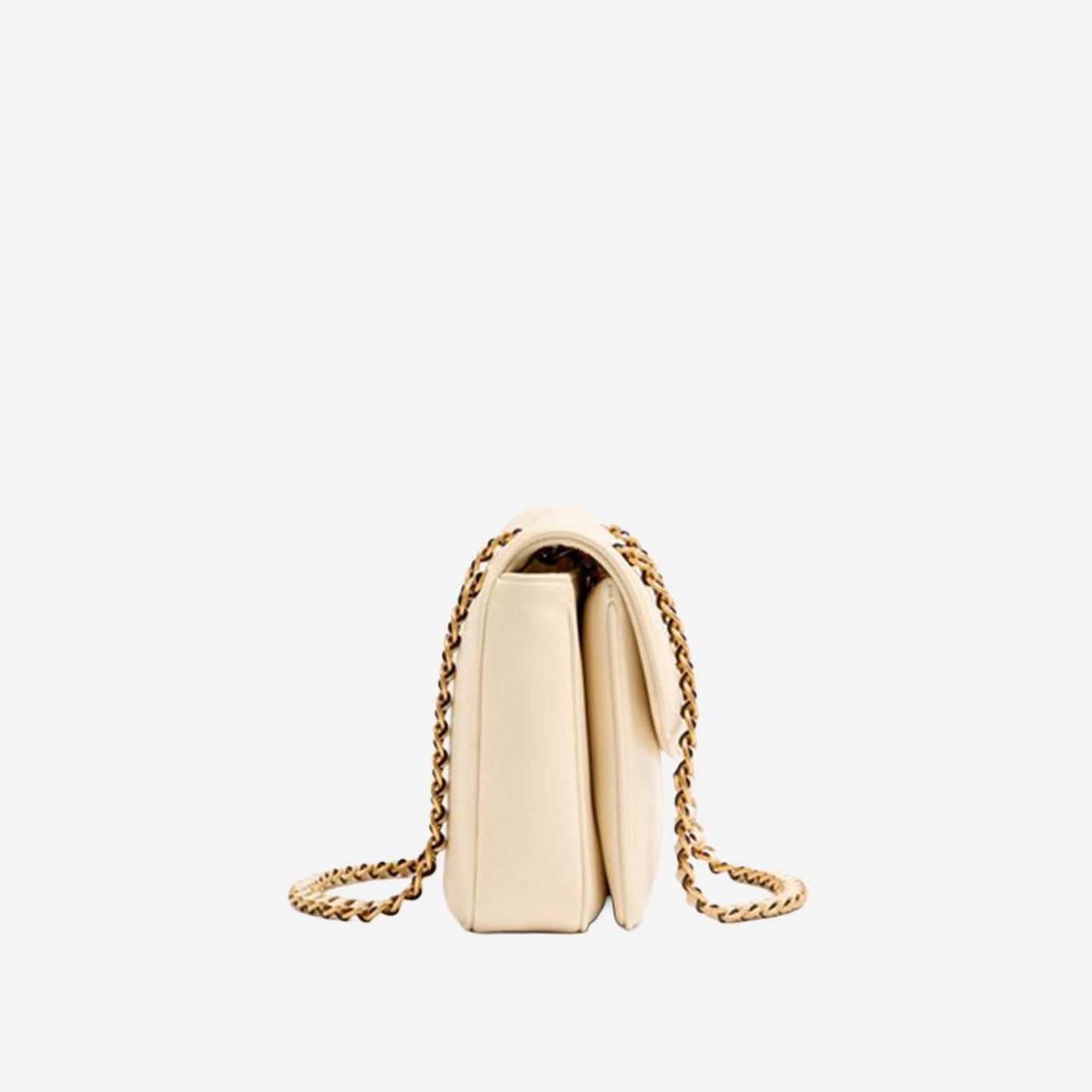 Valentino Garavani Djuna Shoulder Bag — Ivory Leather