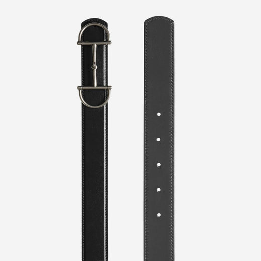 Gucci Reversible Leather With Clasp Belt — Black Calfskin
