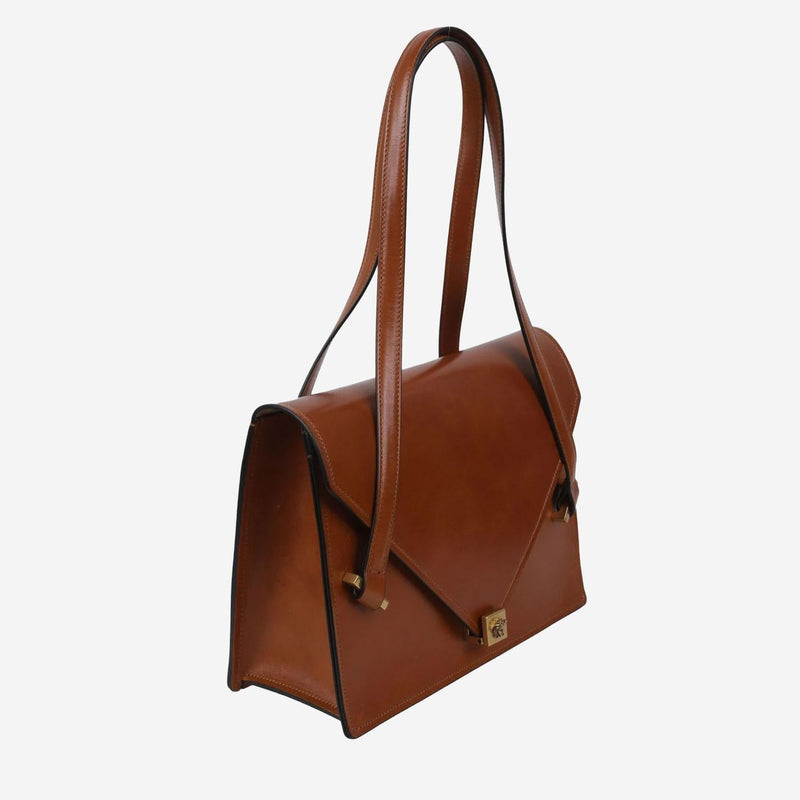 Versace Severine Shoulder Bag — Brown Leather
