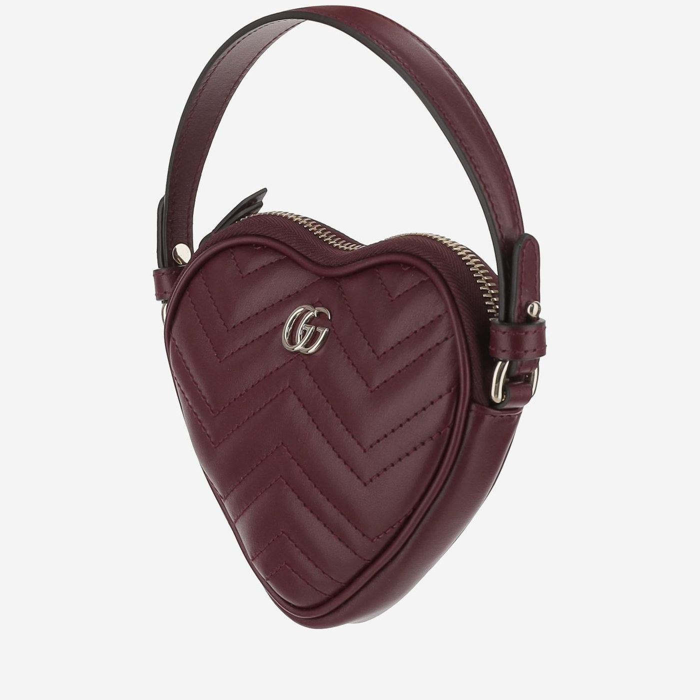 Gucci Gg Marmont Shoulder Bag — Burgundy Calf Skin