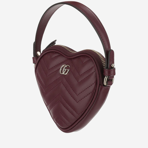 Gucci Gg Marmont Shoulder Bag — Burgundy Calf Skin