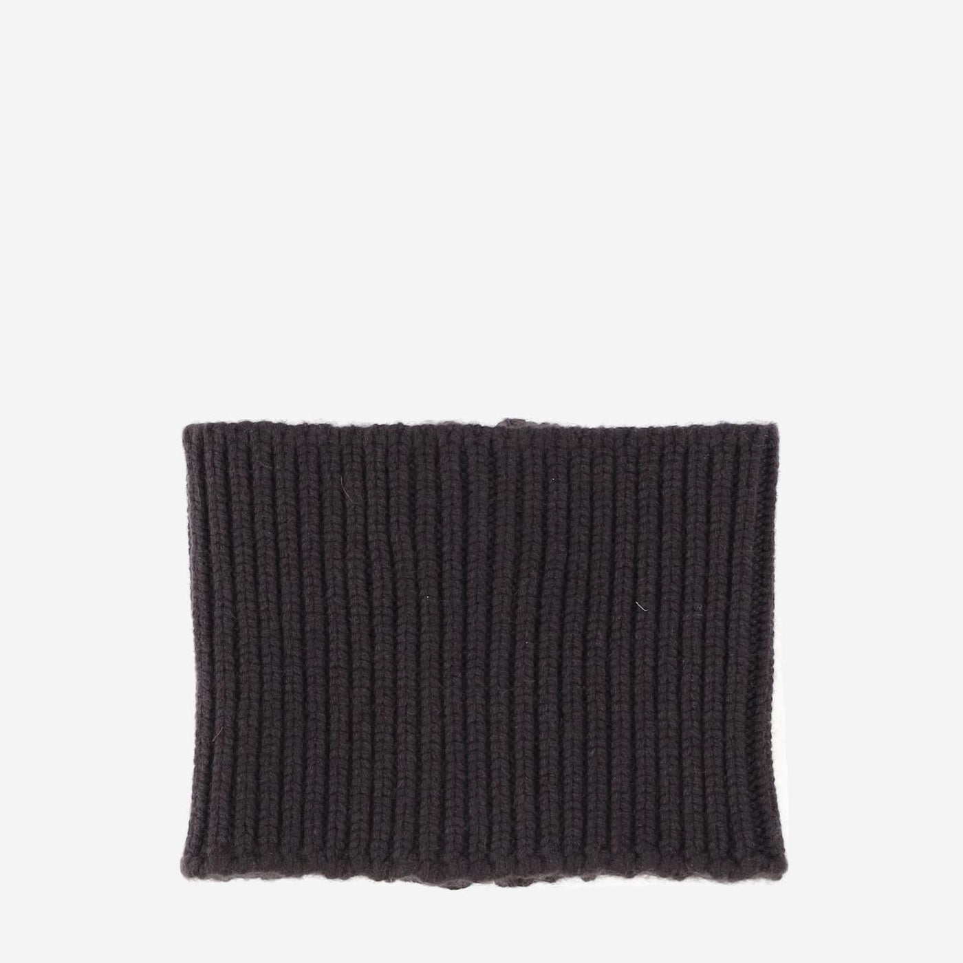 Sasuphi Ribbed Cashmere Neck Warmer — Brown Scarfs