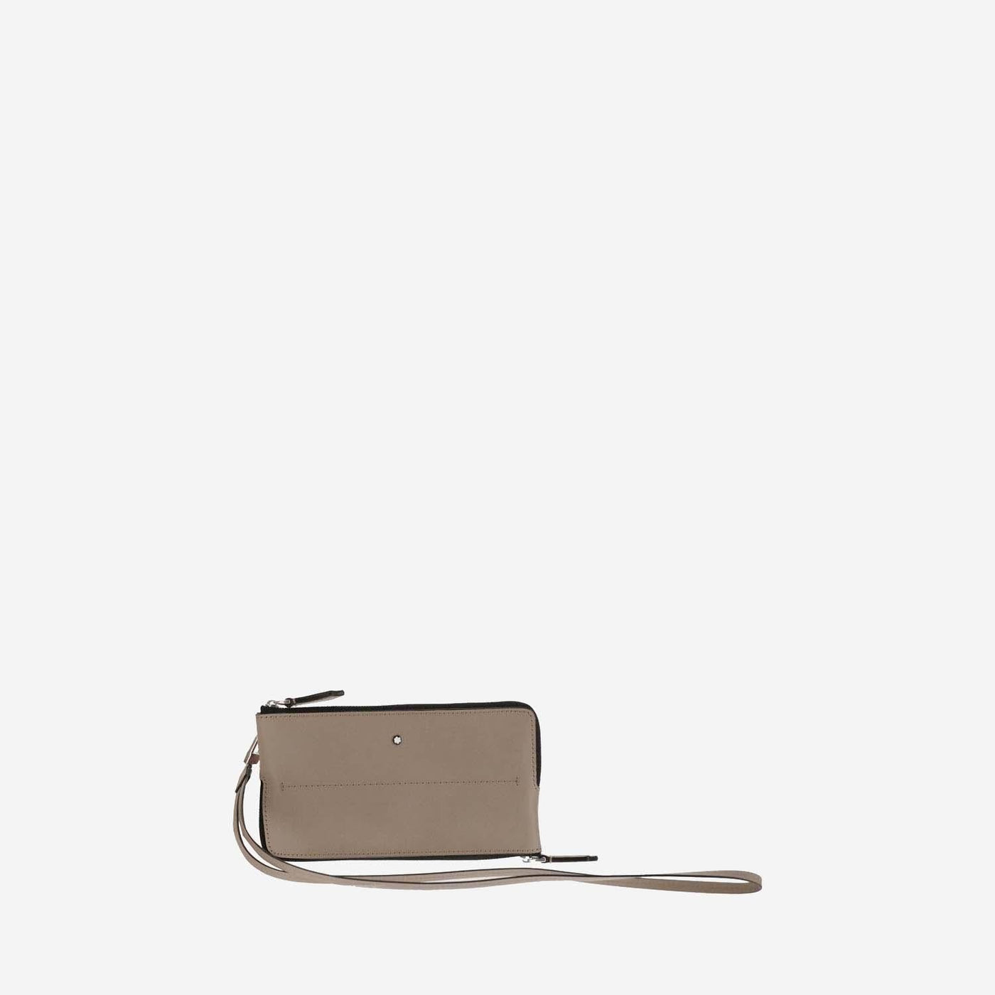 Montblanc Zip-Around Leather Card Case — Beige Cases