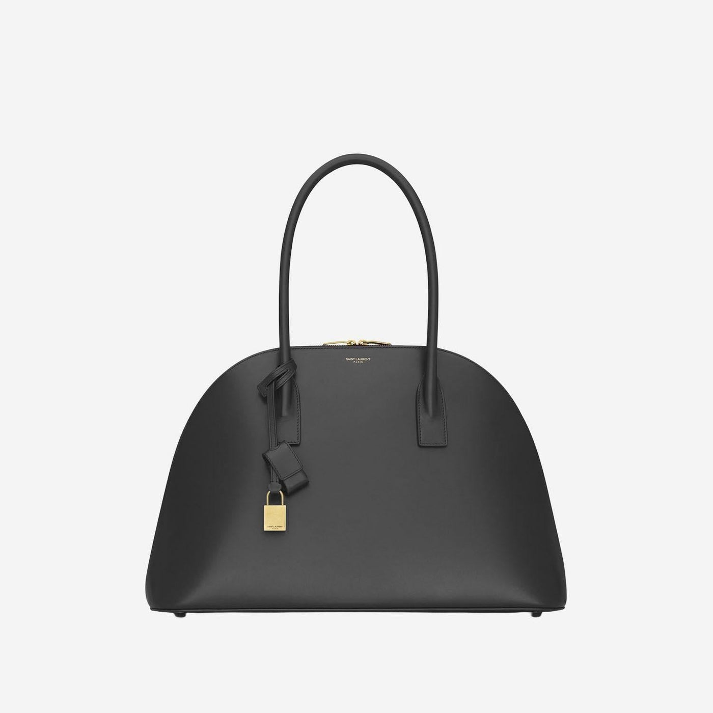 Saint Laurent Top Handle Bag — Black Leather
