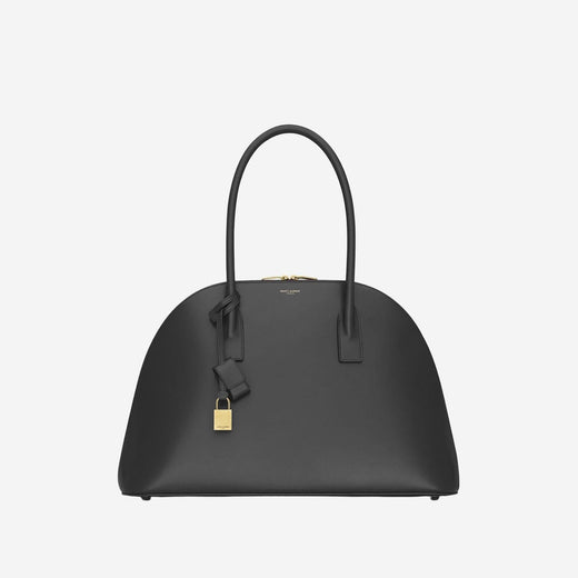 Saint Laurent Top Handle Bag — Black Leather