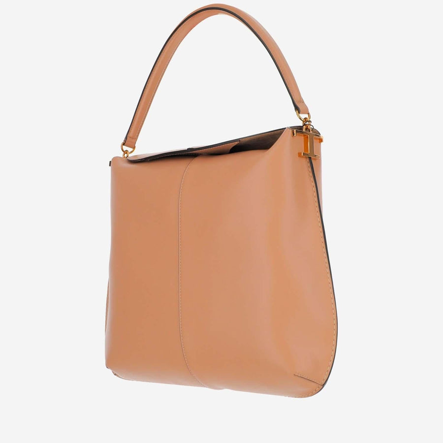 Tods Hobo Bag — Beige Leather