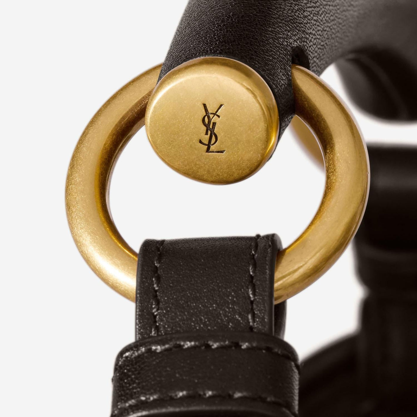 Saint Laurent Shoulder Bag — Brown Leather