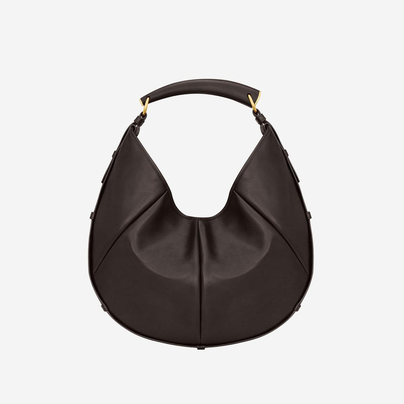 Saint Laurent Shoulder Bag — Brown Leather