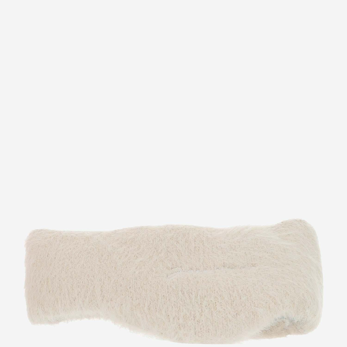 Jacquemus 213ac20 Knit Bandeau Beanie — White Polyester Beanies