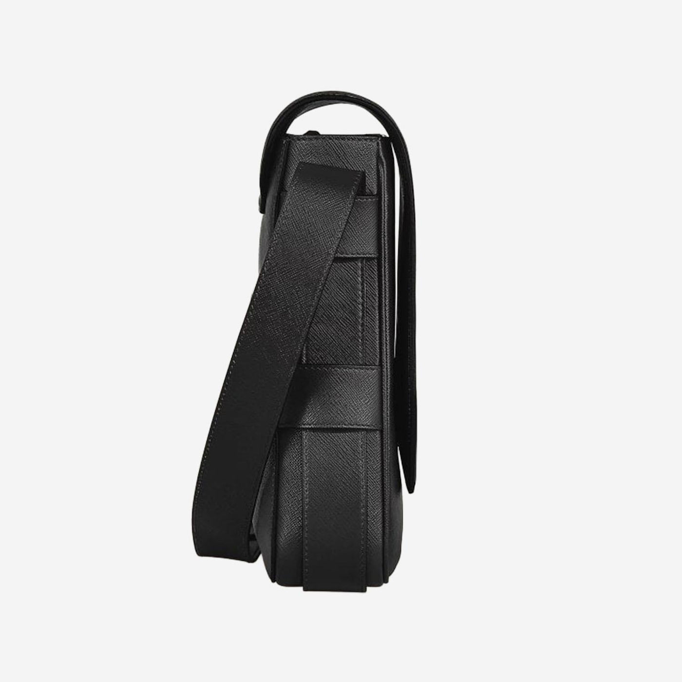 Montblanc Saffiano Leather Shoulder Bag — Black