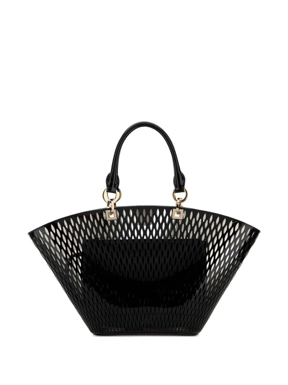 Tom Ford Panier Tote Bag — Black Calfskin