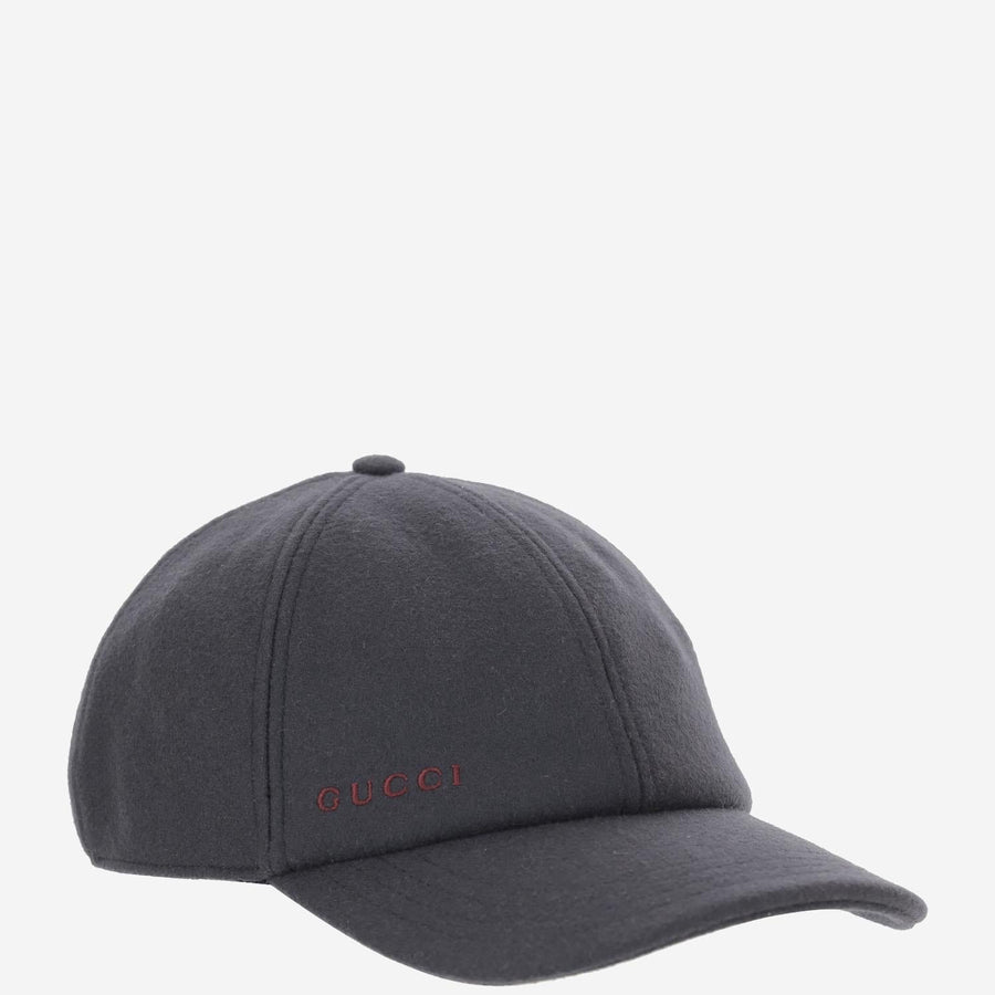 Gucci 843010 Wool Baseball Cap — Navy Caps