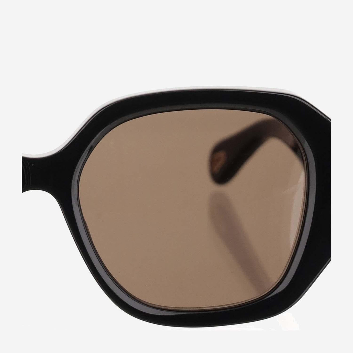 Chloé Ch0236s Logo Rectangular Sunglasses — Black Recycled Acetate