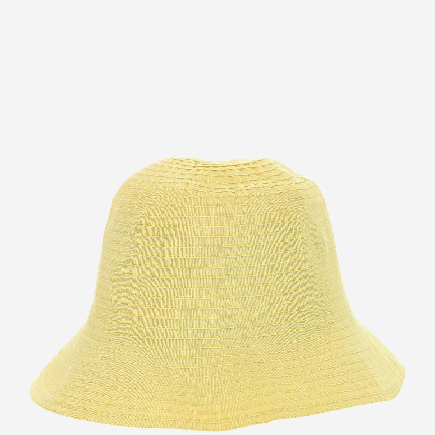 Grevi S6804 Foldable Cotton Grosgrain Sun Hat — Yellow