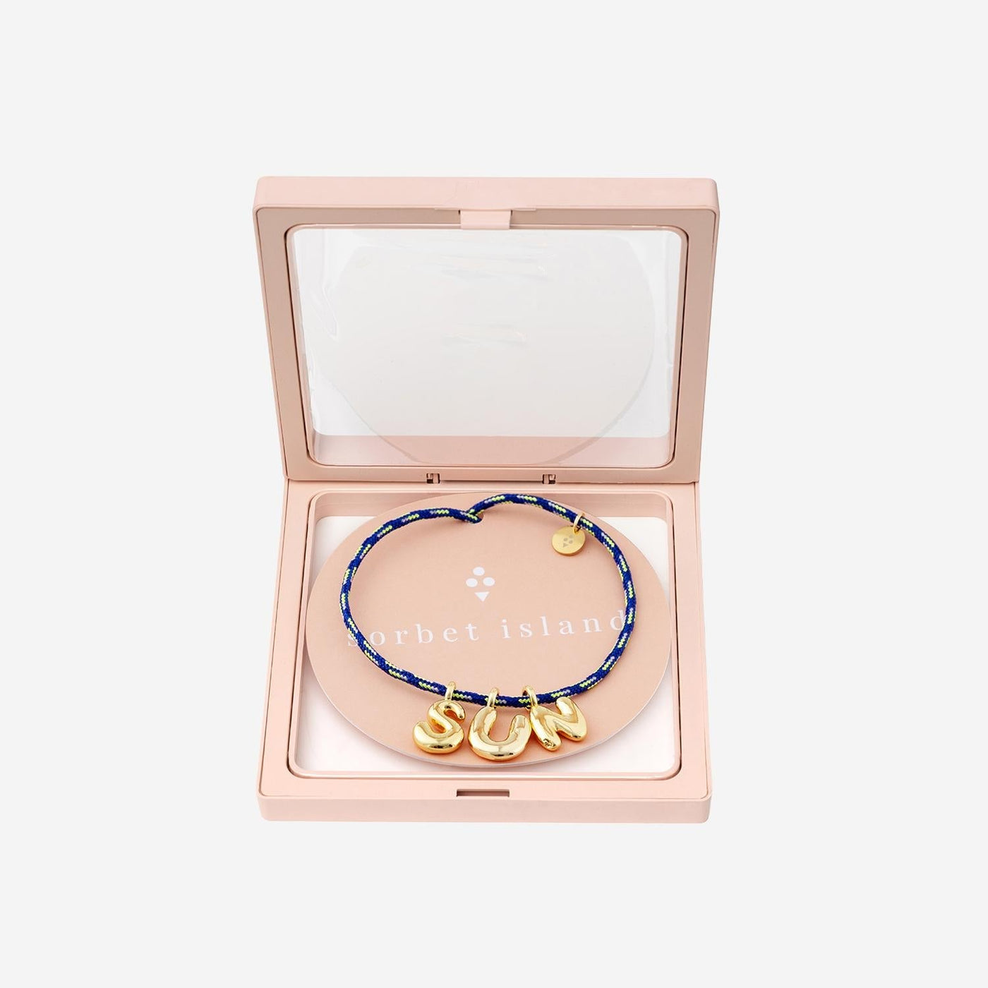 Sorbet Island Bracelet — Gold Fabric And Metal Bracelets
