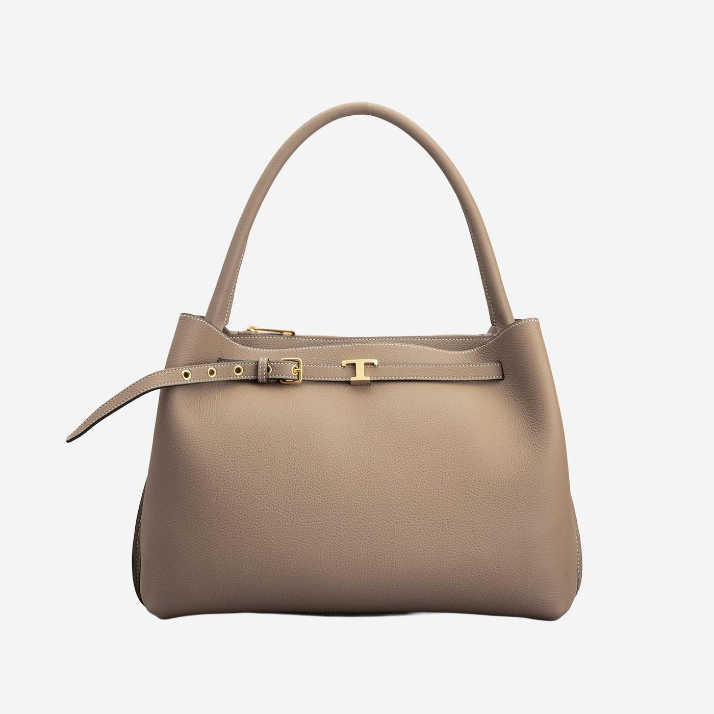 Tods Shoulder Bag — Beige Calfskin