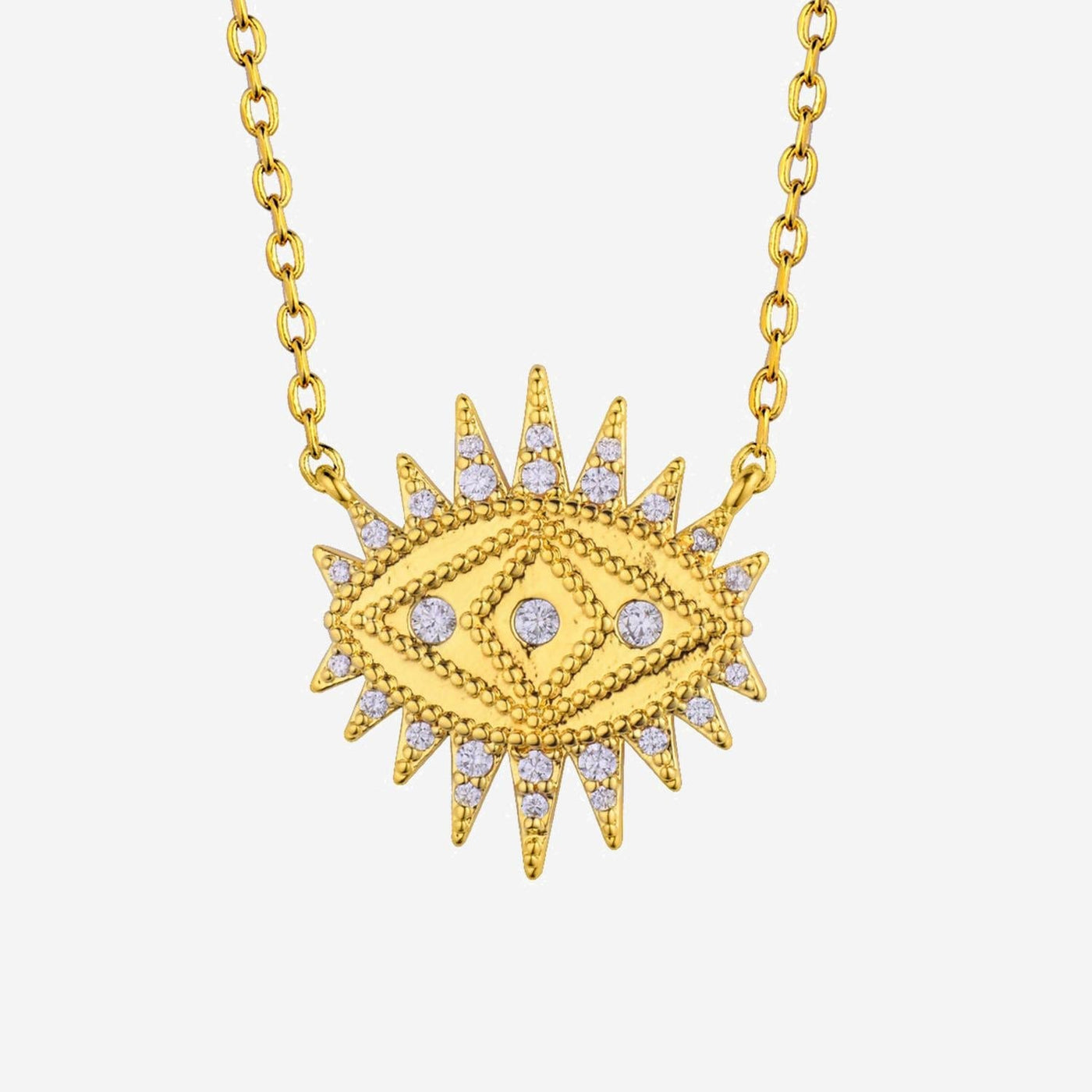 Mya Bay Crystal-Embellished Necklace — Gold Brass Necklaces