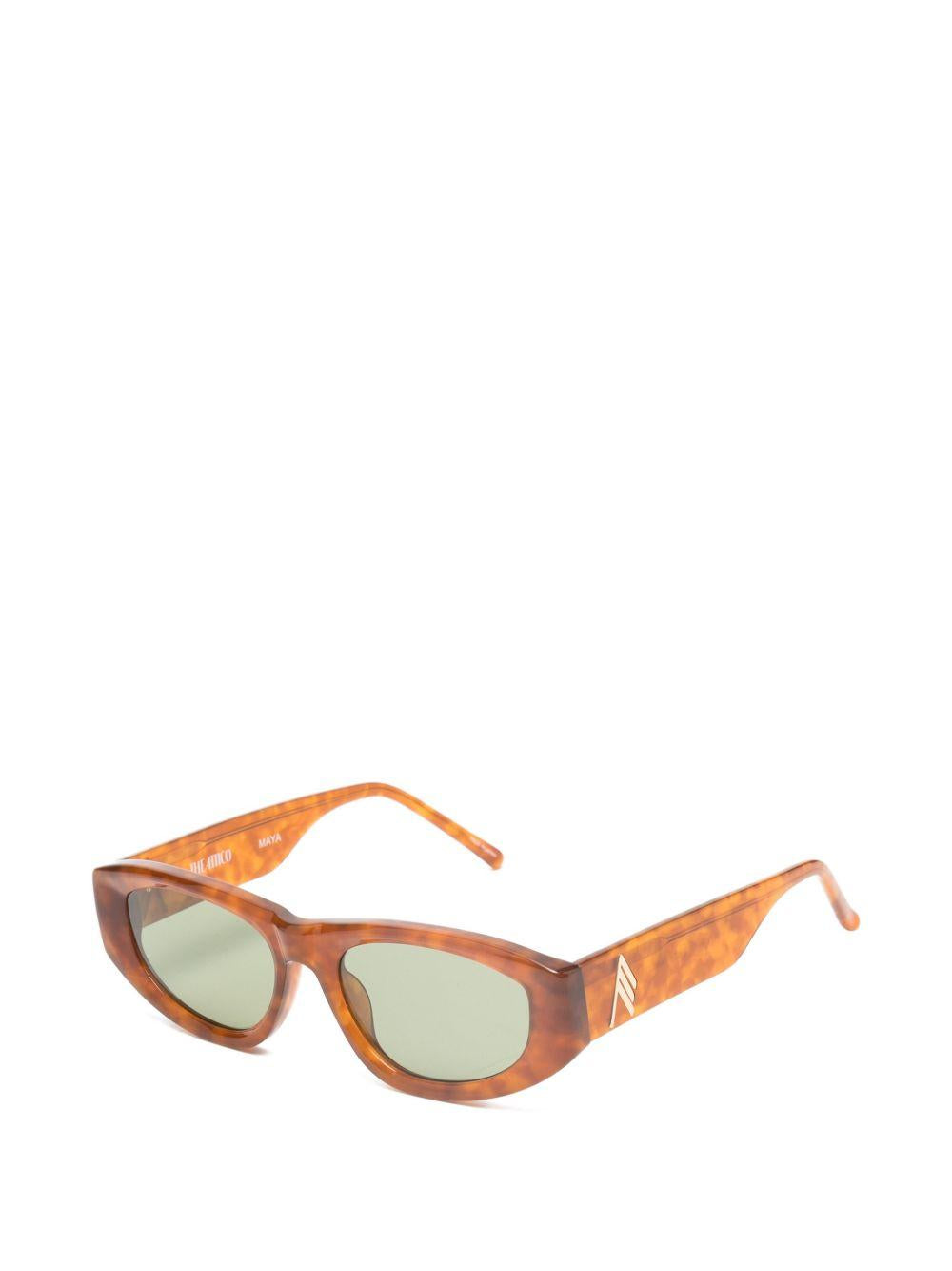 The Attico Attico80c3sun Sunglasses — Brown Acetate (frame)