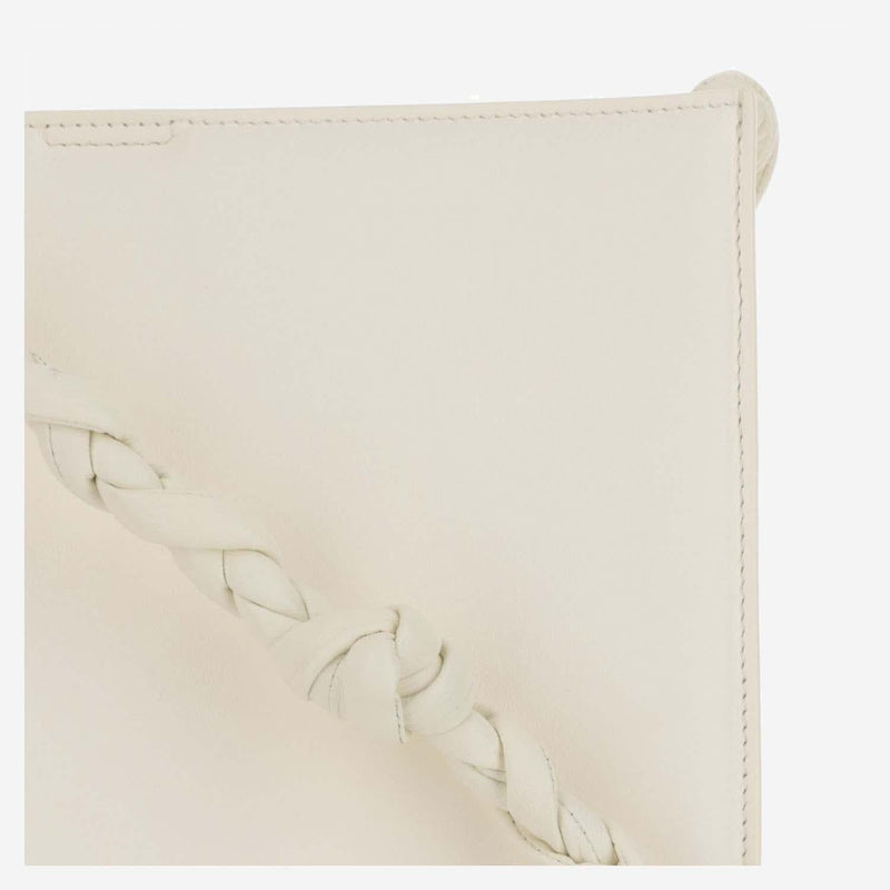 Jil Sander Tangle Crossbody Bag — Ivory Leather