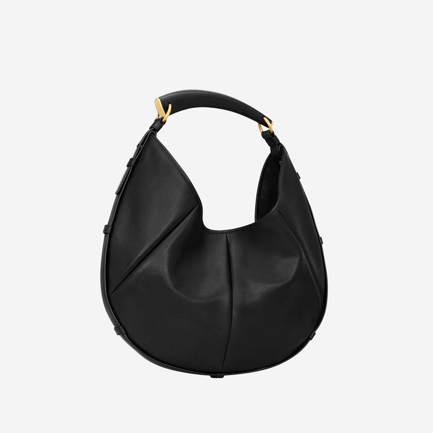Saint Laurent Mombasa Shoulder Bag — Black Leather