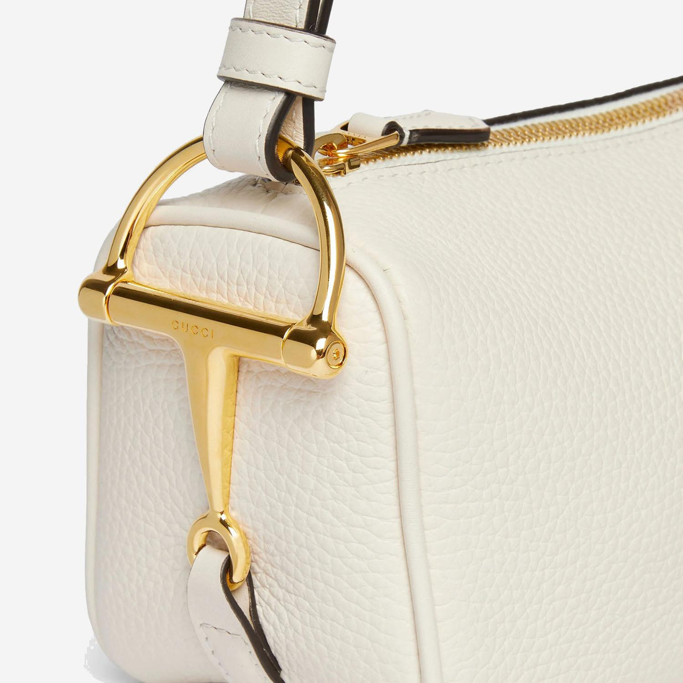 Gucci Shoulder Bag — White Leather