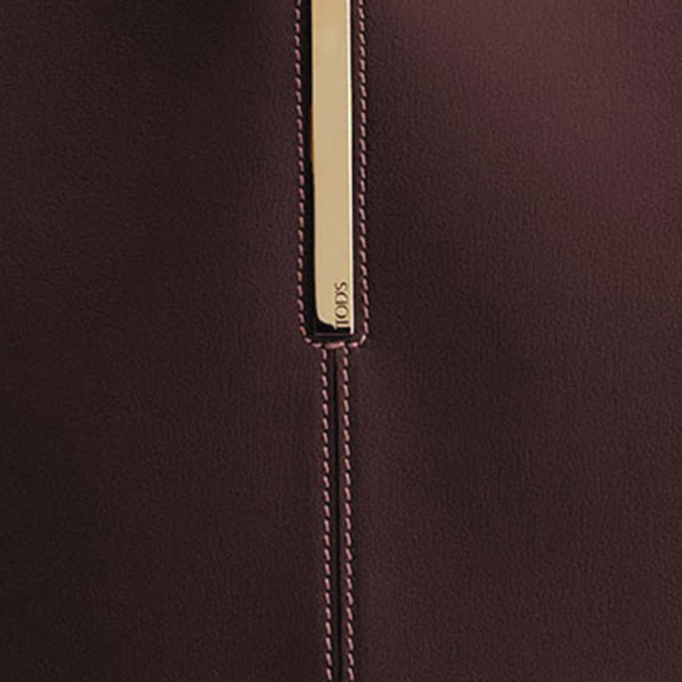 Tods Calfskin Leather Shoulder Bag — Brown