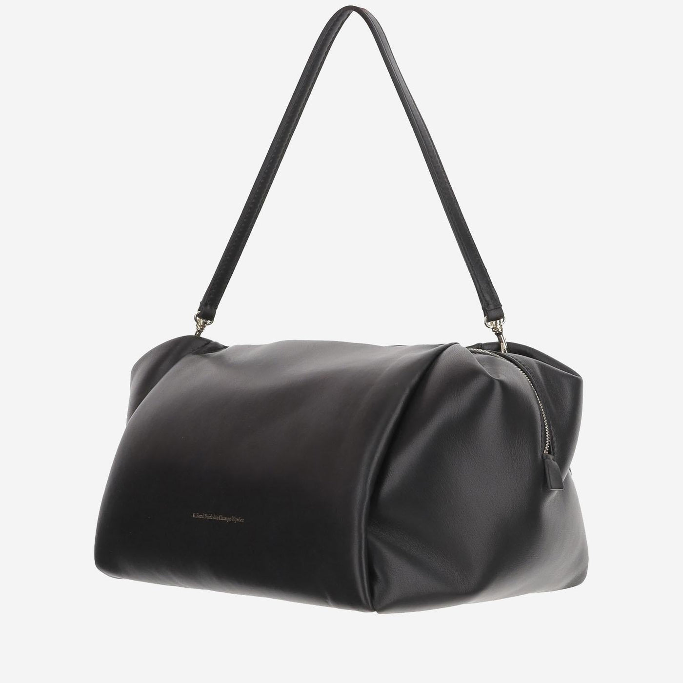 Carven Leather Shoulder Bag — Black