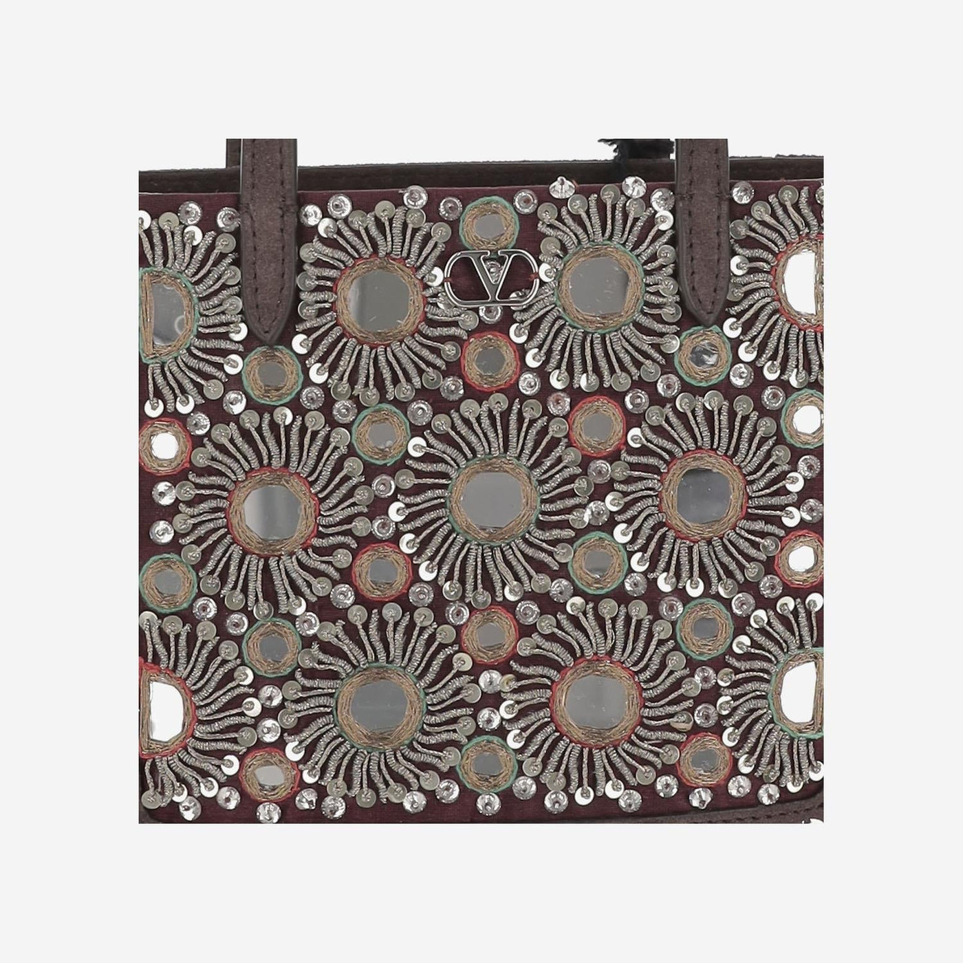 Valentino Garavani Shoulder Bag — Brown Viscose