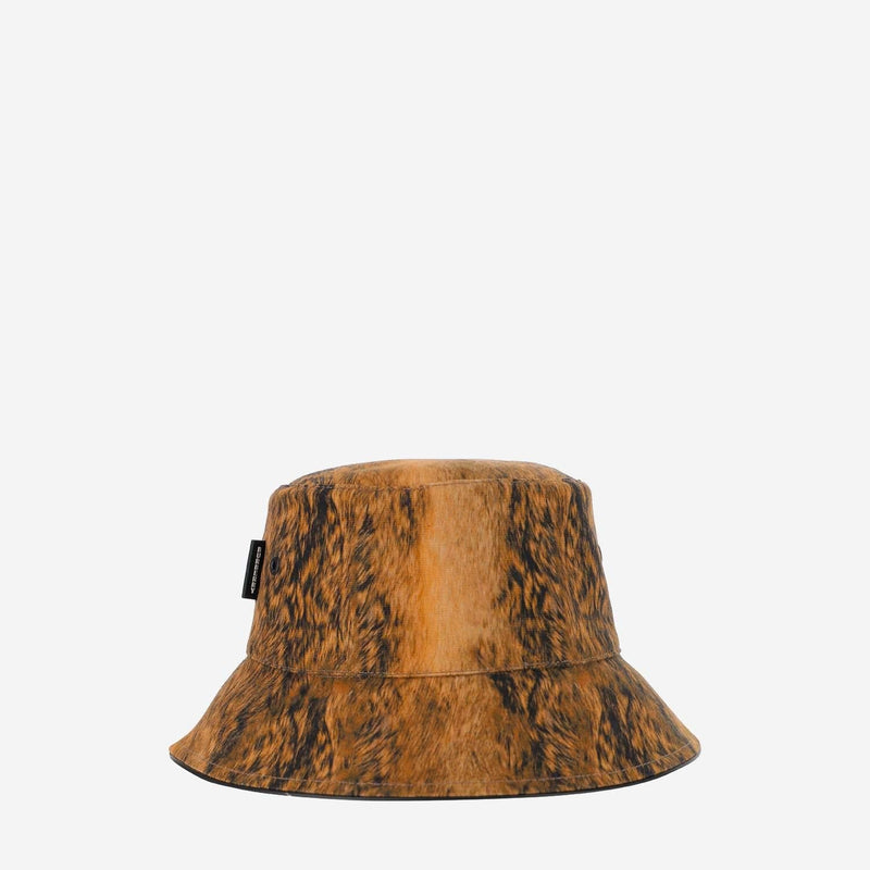 Burberry 8044079 Fur Print Cotton Bucket Hat — Brown
