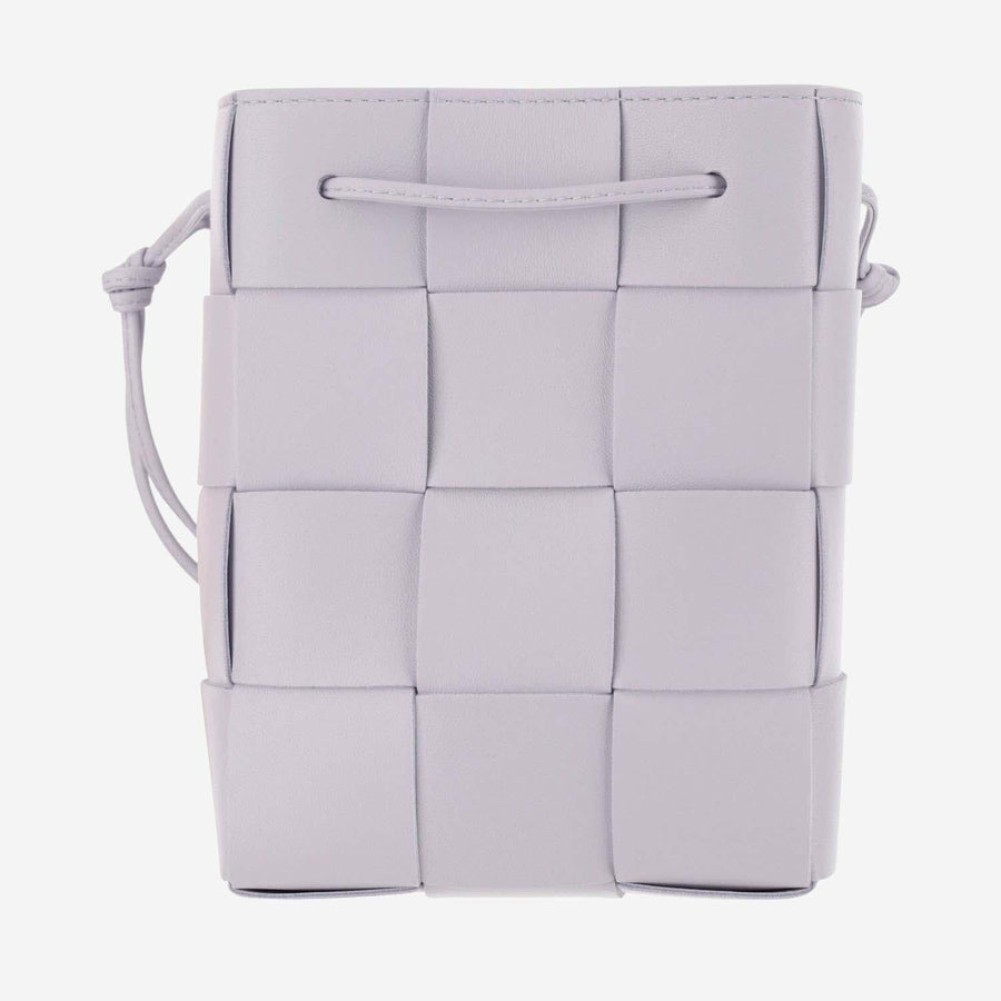 Bottega Veneta Cassette Crossbody Bag — Purple Lambskin
