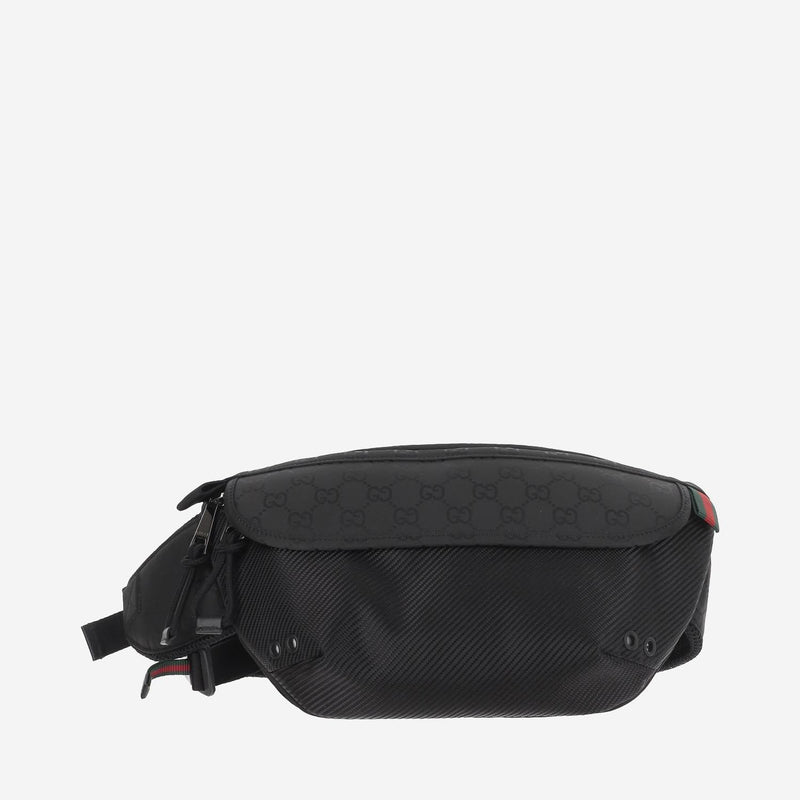 Gucci Gg Belt Bag — Black Polyamide