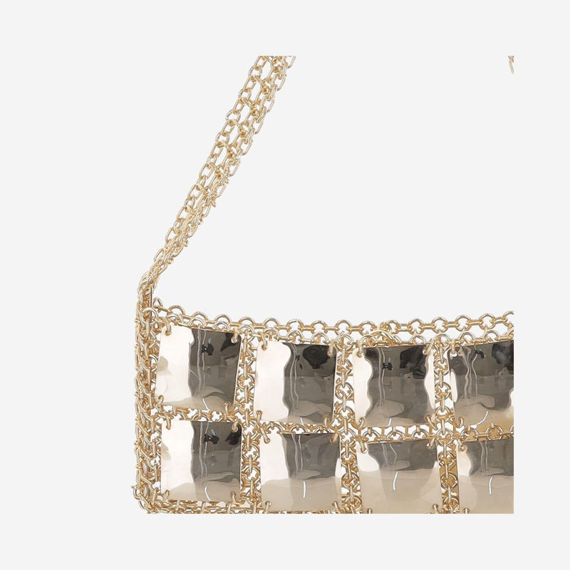 Silvia Gnecchi Minichoco Clutch — Gold Gold-plated Brass
