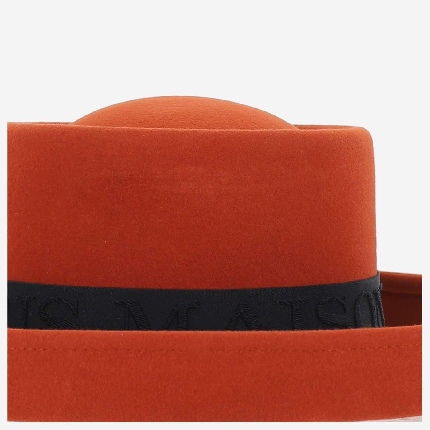 Maison Michel 1158002001 Fedora — Orange Rabbit Felt Fedoras