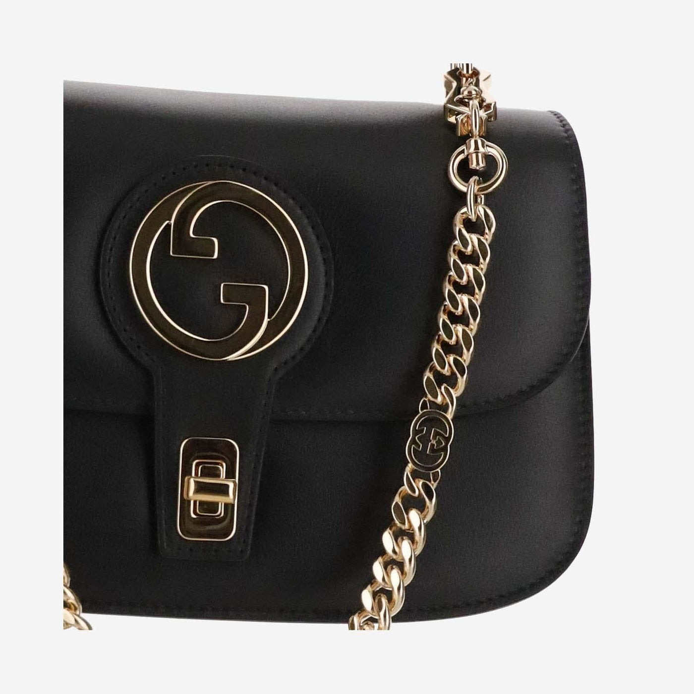 Gucci Blondie Shoulder Bag — Black Calfskin