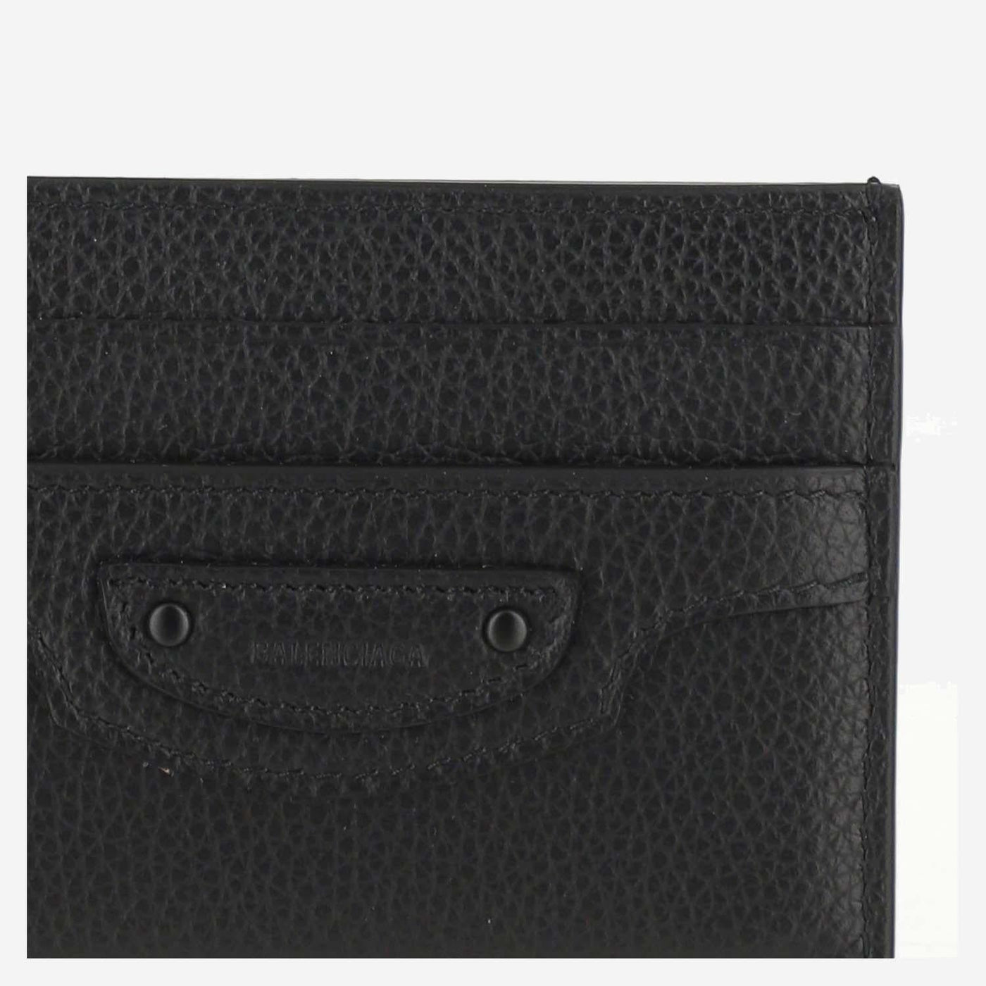 Balenciaga Card Case — Black Calf Leather Cases