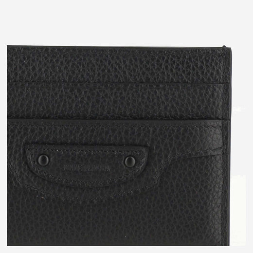 Balenciaga Card Case — Black Calf Leather Cases
