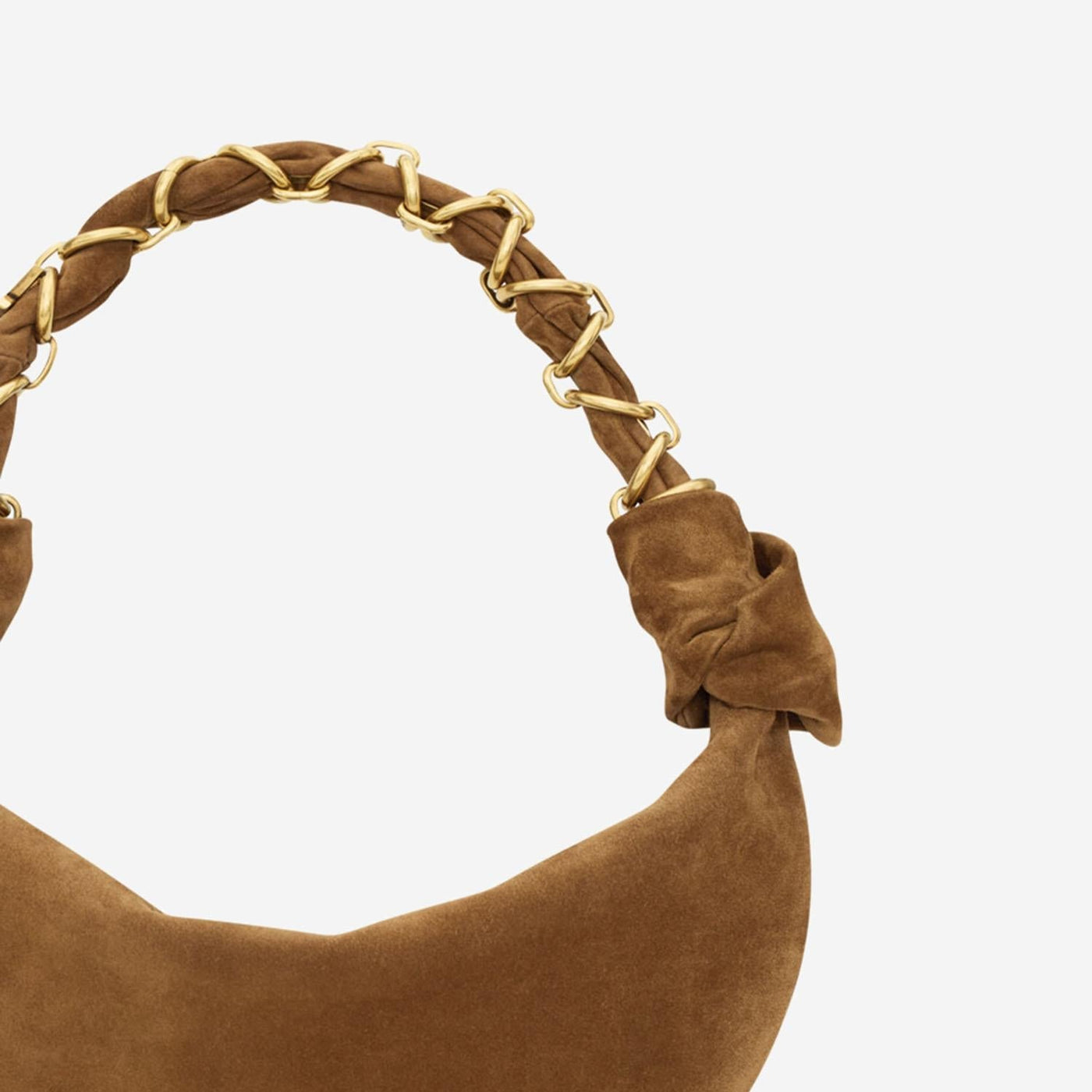 Saint Laurent Mini Bag — Brown Suede