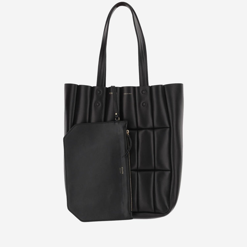 Khaite Zoe Tote Bag — Black Lambskin