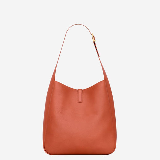 Saint Laurent Shoulder Bag — Orange Leather