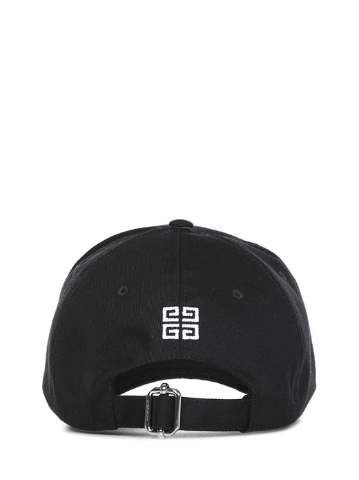 Givenchy Bpz022p0c4 4g Embroidered Logo Baseball Cap — Black Cotton Caps
