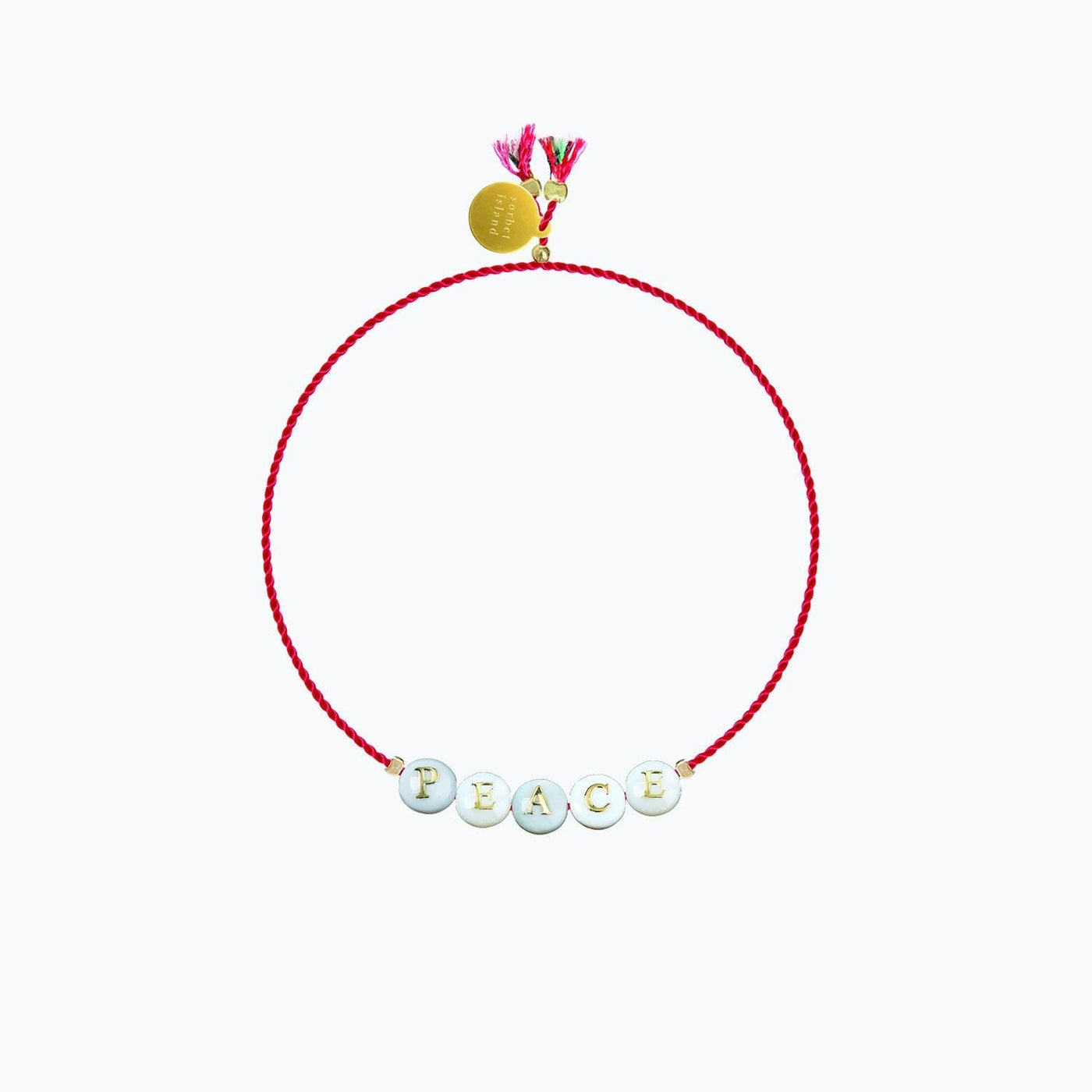 Sorbet Island Shell And Glass Pearl Bracelet — Multicolor Fabric/glass Bracelets