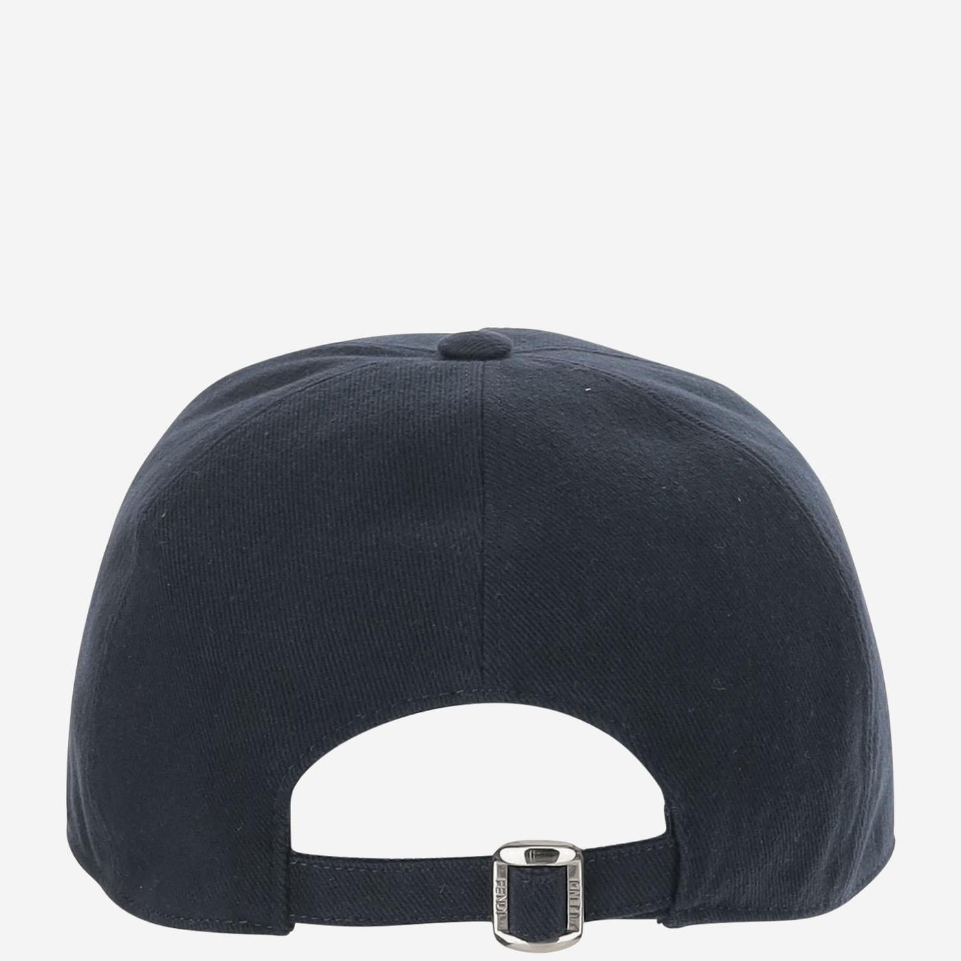 Fendi Fxq768 Embroidered Cotton Baseball Cap — Navy Cotton; Lining: Caps