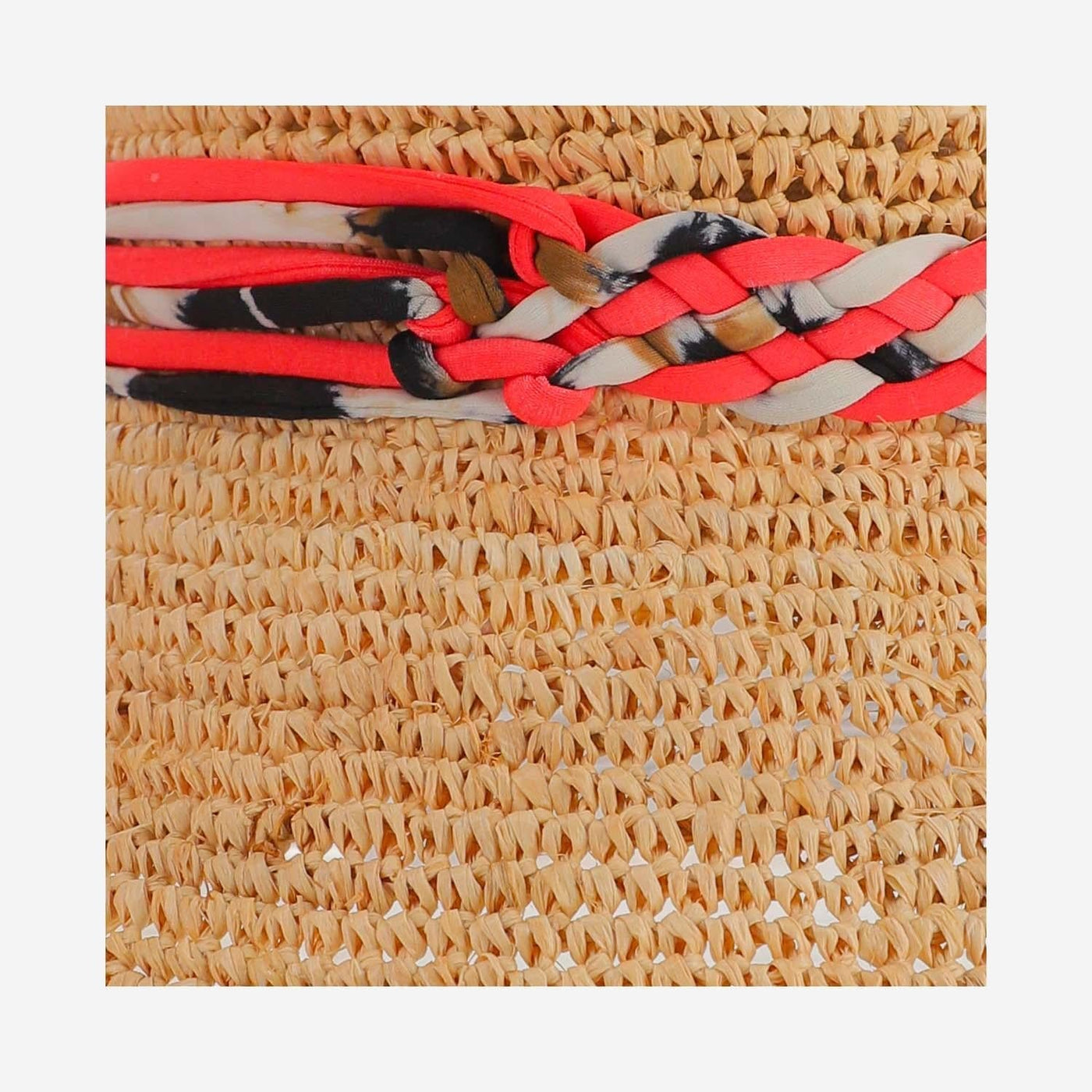 Maison Michel 1128008001 Raffia Hand-Woven Bucket Hat — Multicolor