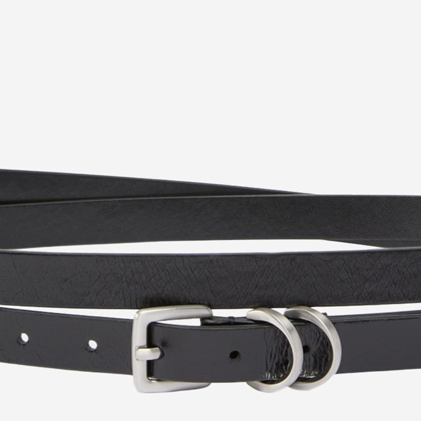 Pinko Leather With Logo Belt — Black