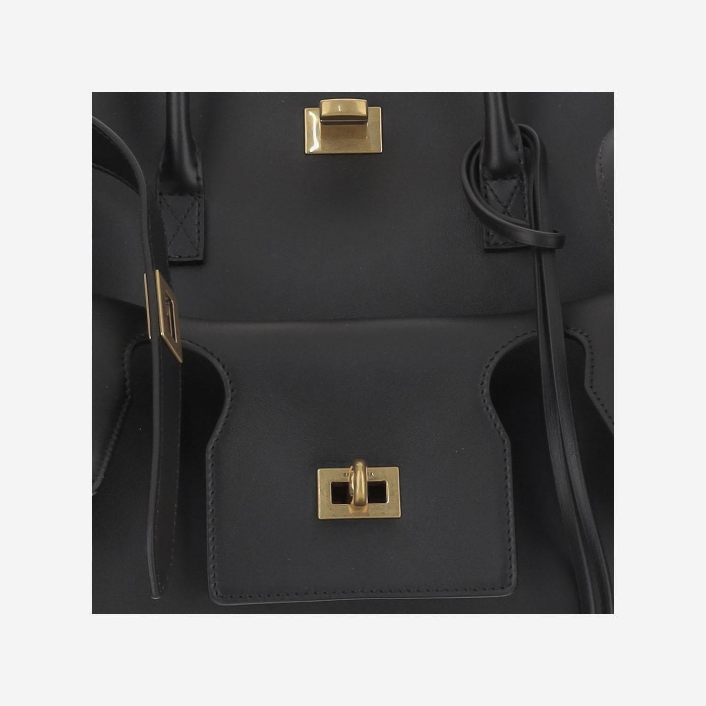 Balenciaga Bel Air Shoulder Bag — Black Calfskin